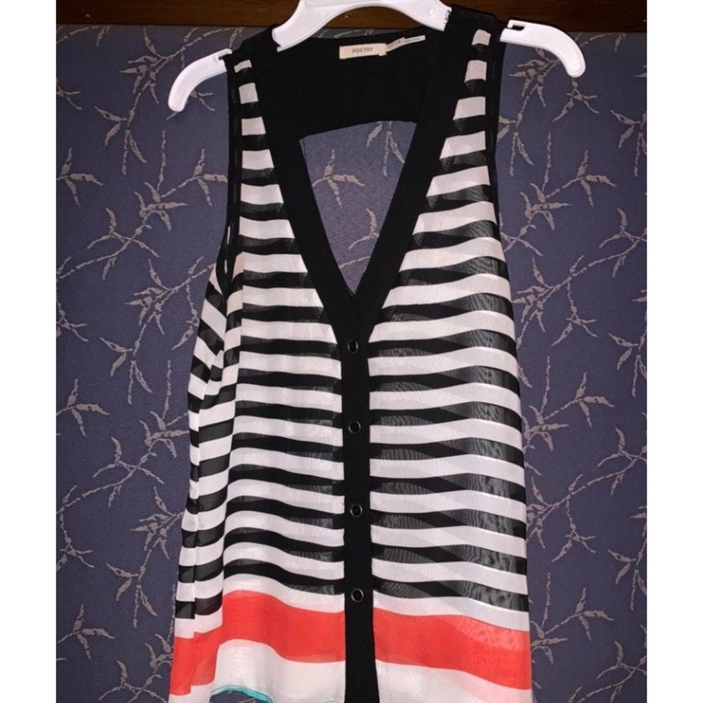 Poetry Patterned Tank Top